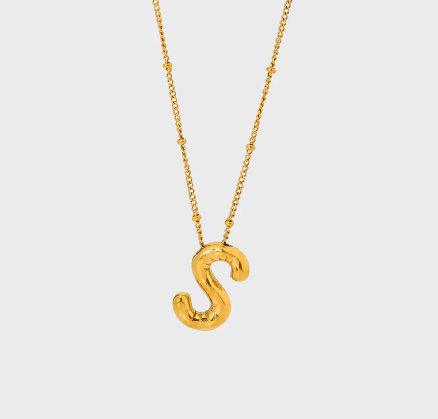 Bubble Letter Necklace