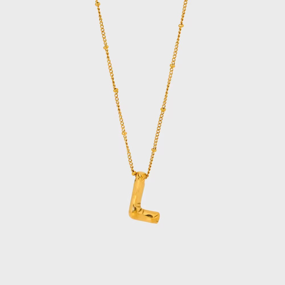 Bubble Letter Necklace