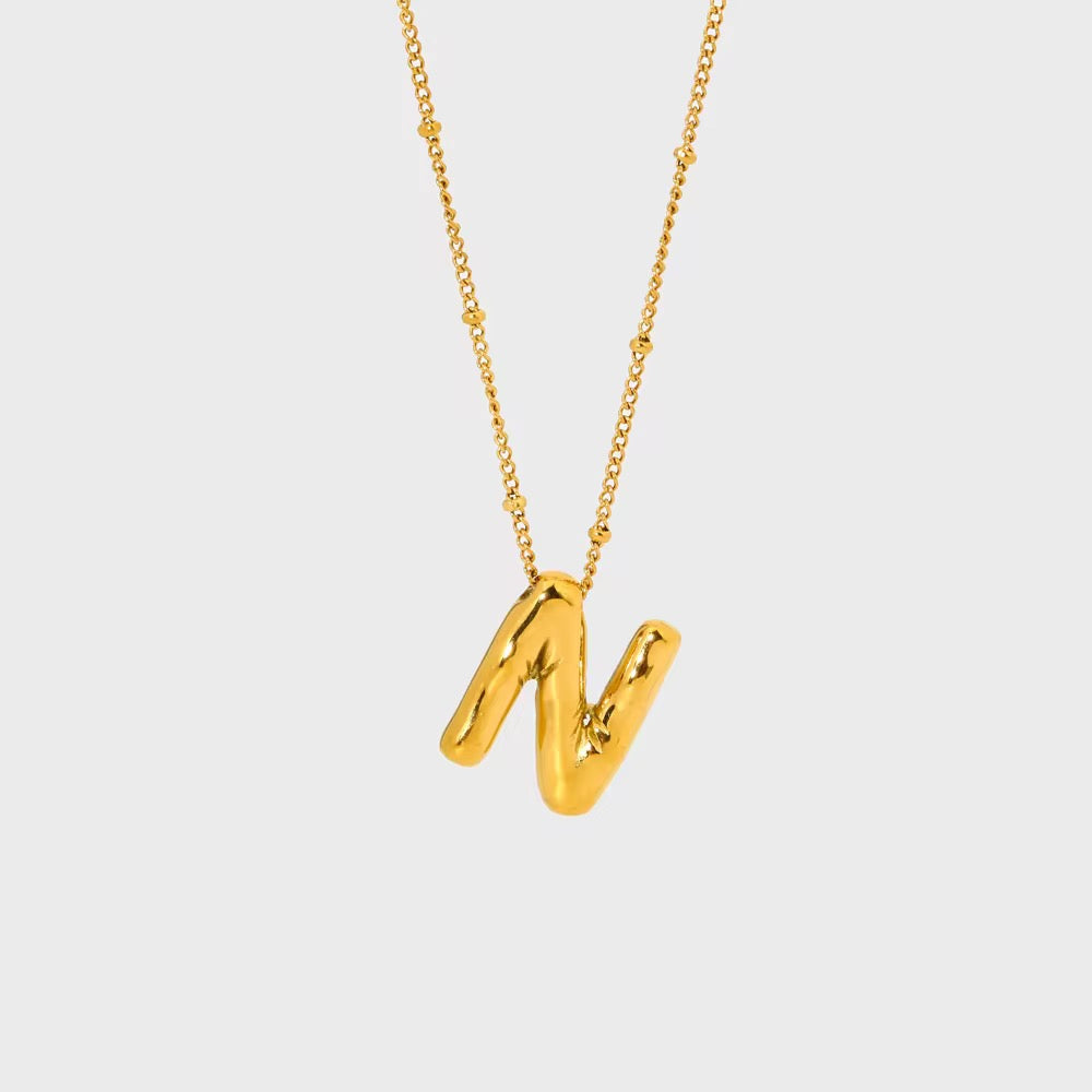 Bubble Letter Necklace