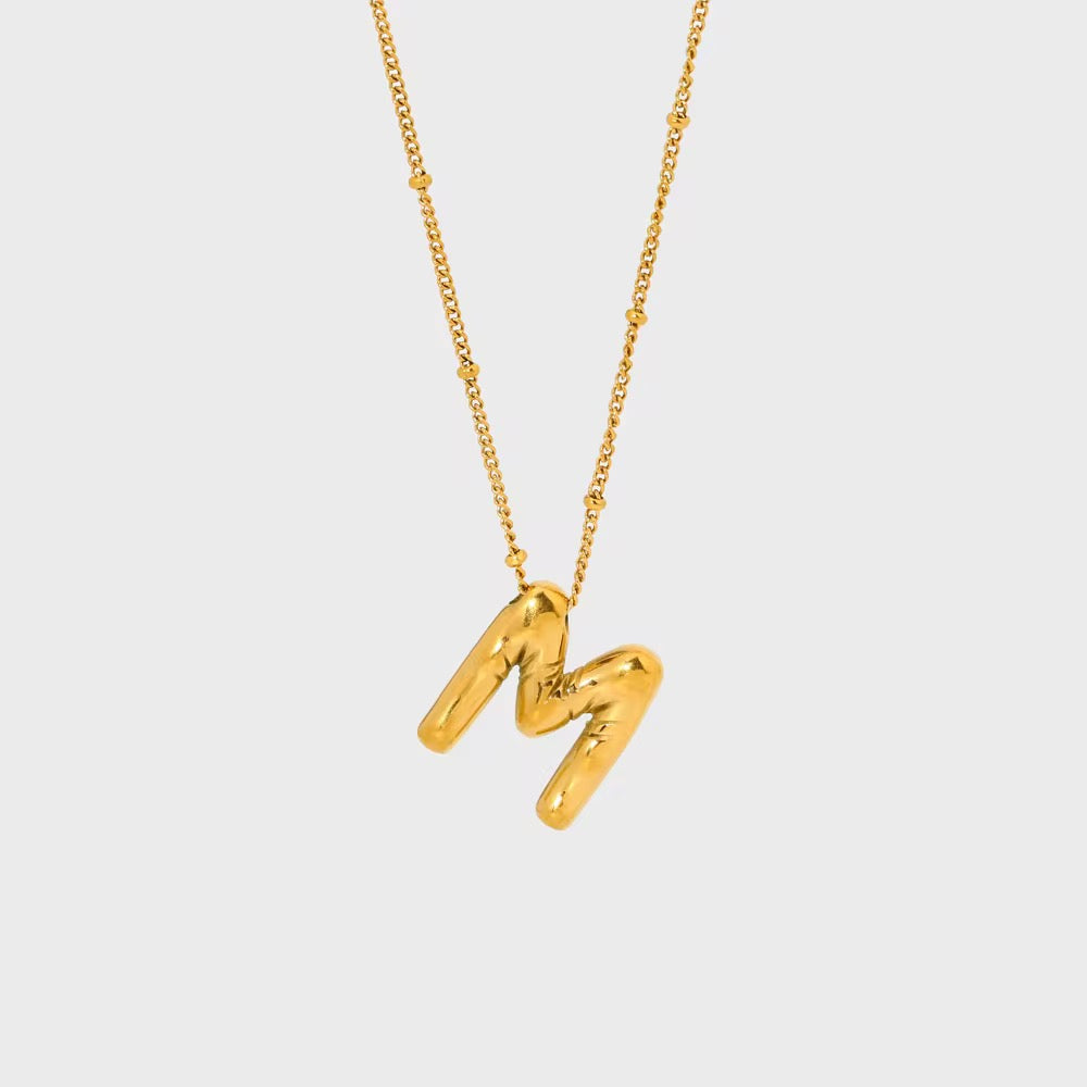Bubble Letter Necklace