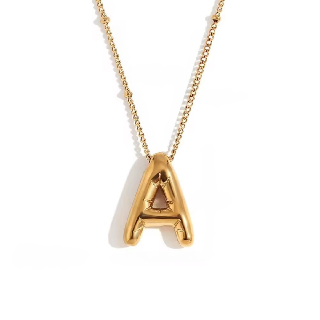 Bubble Letter Necklace