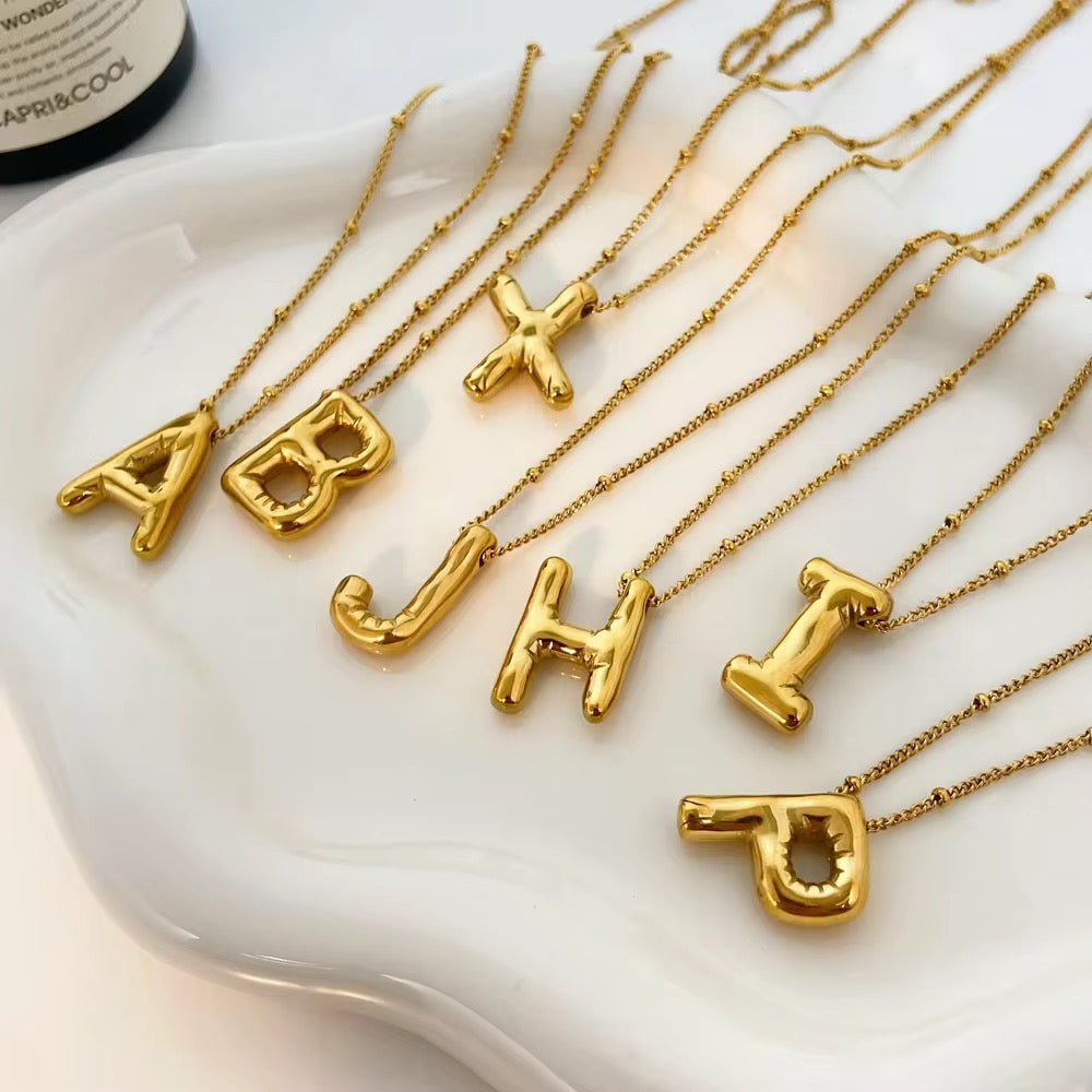Bubble Letter Necklace