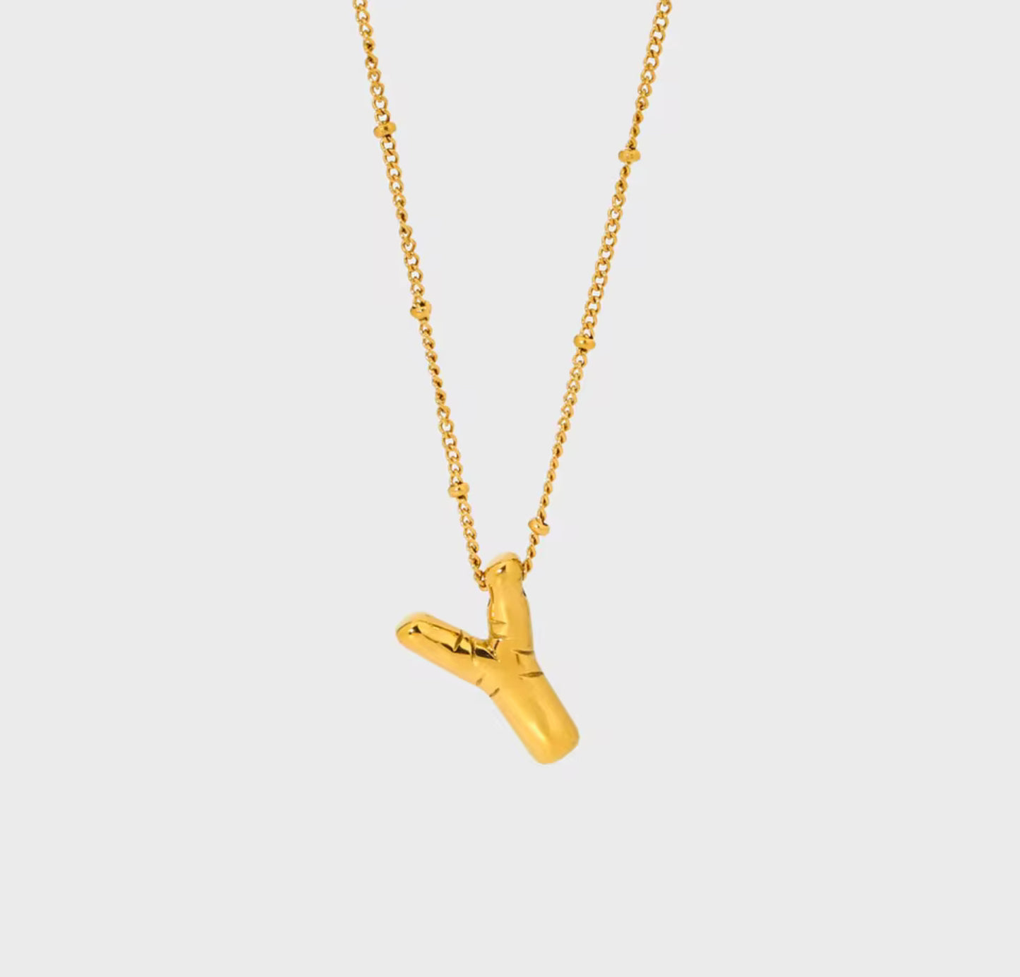 Bubble Letter Necklace