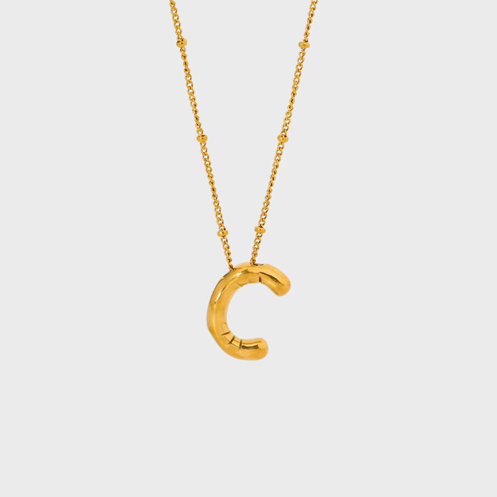 Bubble Letter Necklace