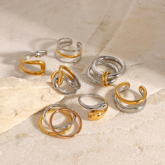 Two Tone Ring Collection